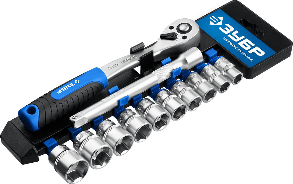Набор торцовых головок 12 предм., 3/8 ЗУБР ТС-12Б Профессионал 27646-H12_z01