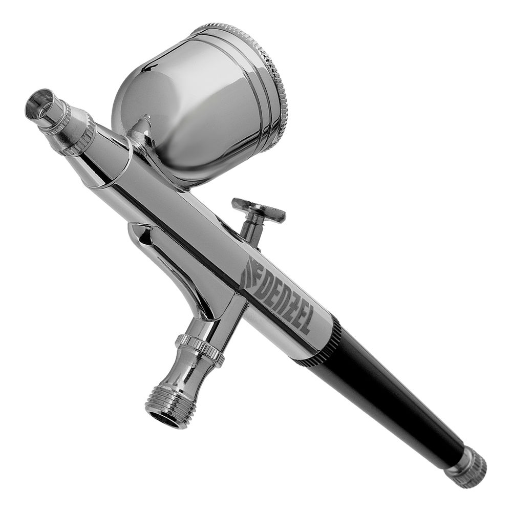 Аэрограф с верхним бачком AB1, 0.2/0.3/0.5 мм, 7 мл, 9 л/мин Denzel (57313)