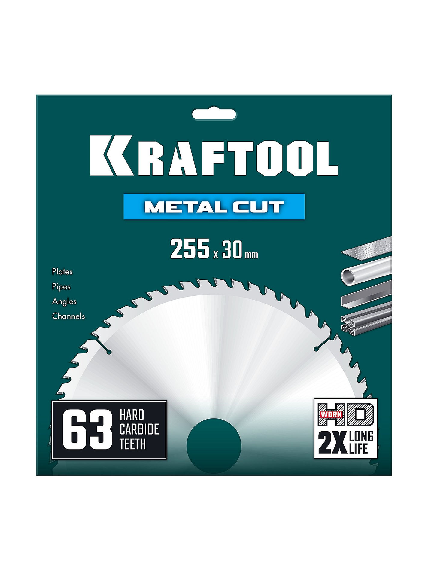 Диск пильный по металлу и стали Metal Cut, 255 х 30 мм, 63Т KRAFTOOL 36954-255-30-63