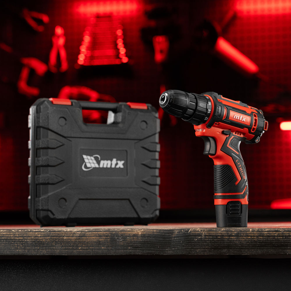 Дрель-шуруповерт аккумуляторная CDS-12, Li-Ion, 12 В// MTX (26183)