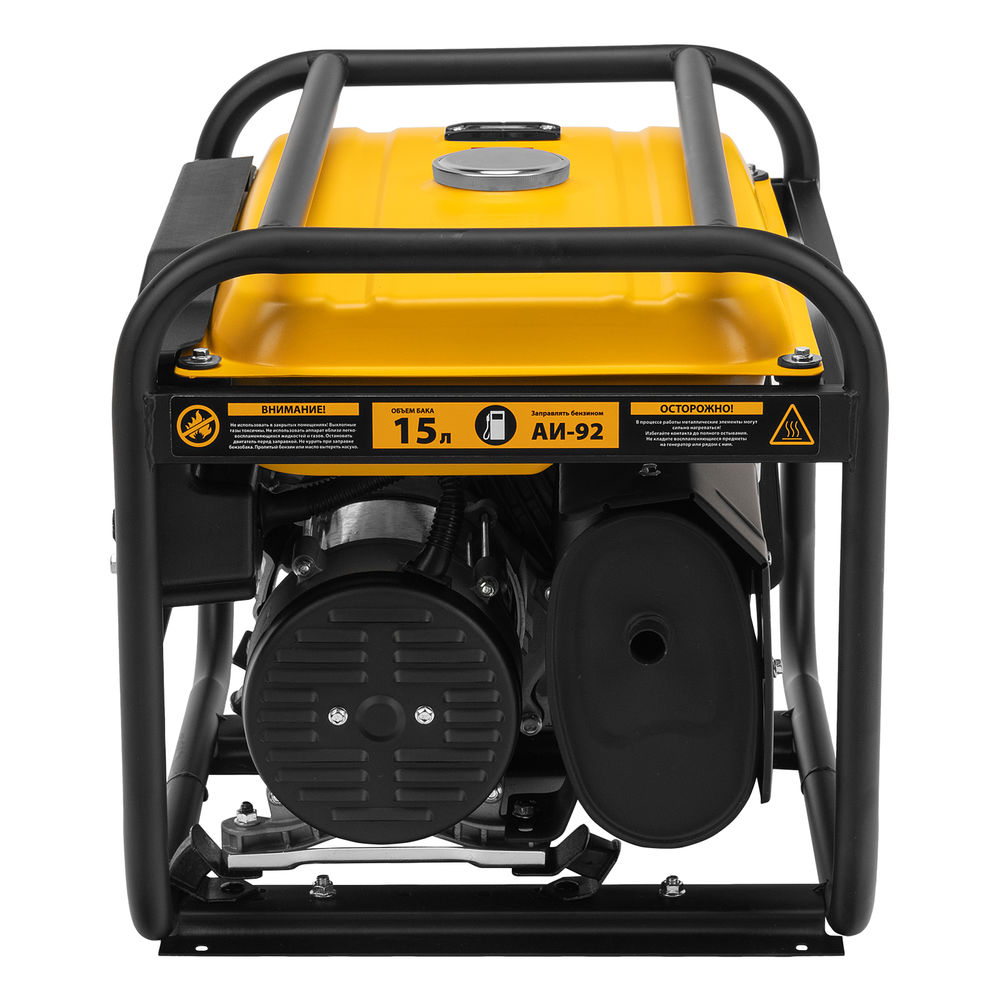 Генератор бензиновый PS 28, 2.8 кВт, 230 В, 15 л, ручной стартер Denzel (946824)