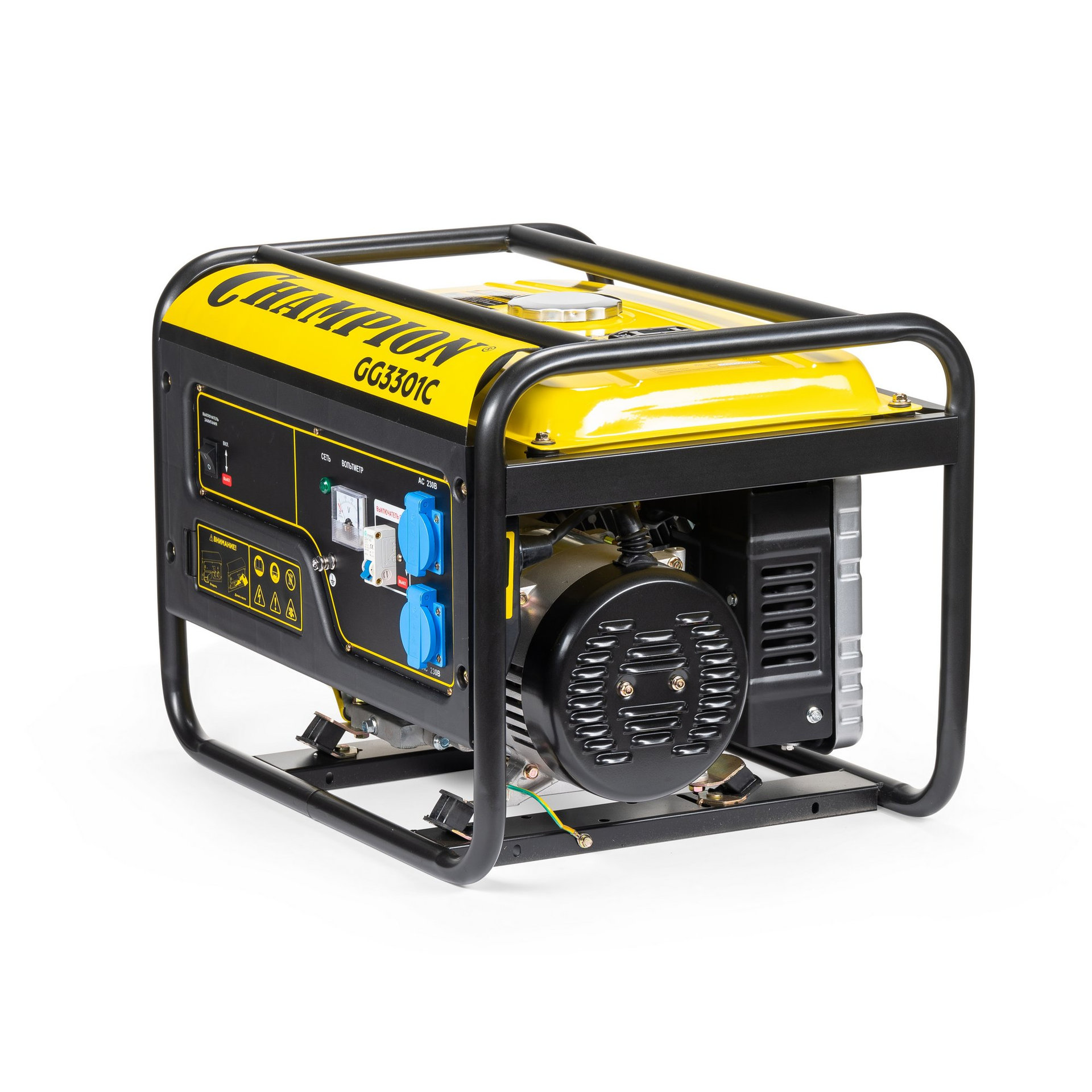 Генератор CHAMPION GG3301C (2,8/3,1кВт 6лс 15л 46кг высокий пусковой ток, 7кВт) (GG3301C)