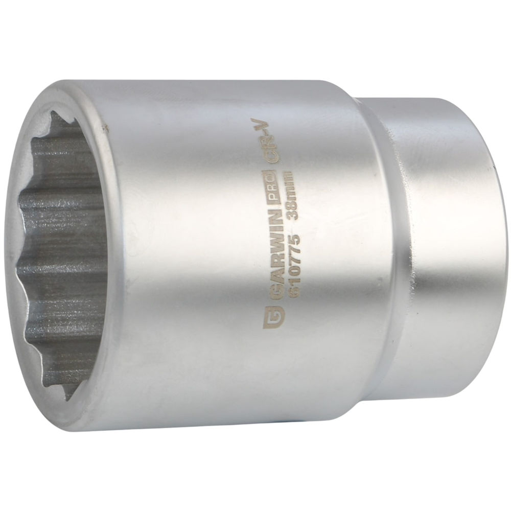 Головка, 1, 38 мм, торцевая, 12-гранная, GARWIN PRO, 610775-38