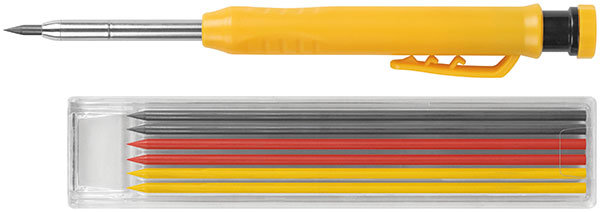 Карандаш строительный автоматический, 6 сменных грифелей (04321)