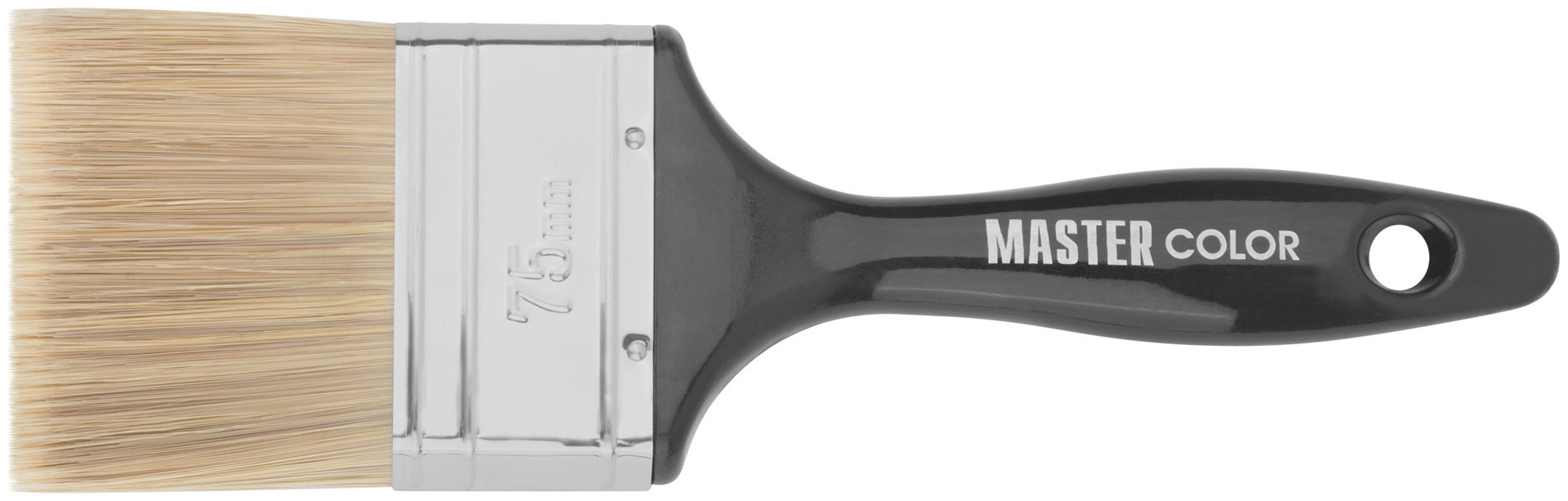 Кисть флейцевая Wood Master, микс из 3-х видов щетины/филамента, 75х21х64 мм (30-0542)