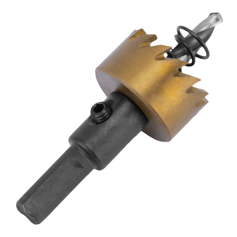 Коронка по металлу HSS, 25 мм, нитридтитановое покрытие Denzel (724104)