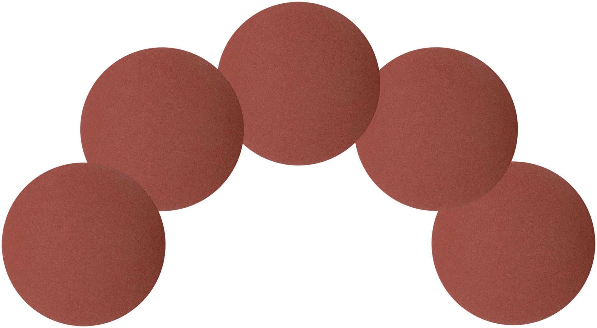 Круги шлифовальные сплошные (липучка), алюминий-оксидные, 125 мм, 5 шт. Р 150 (39777)