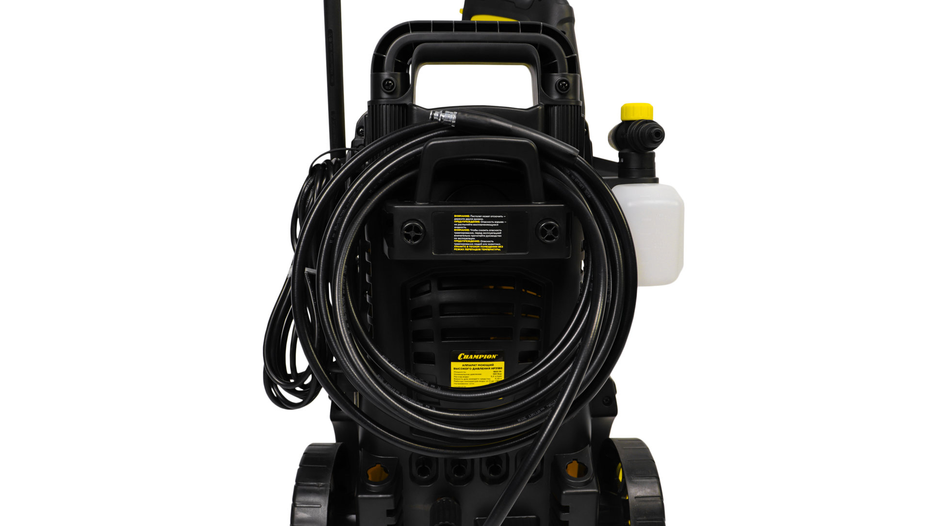 Мойка CHAMPION HP3180 (1,8кВт 100 бар t 40С 5,0л/мин 7,7кг синхронный, пеногенератор) (HP3180)