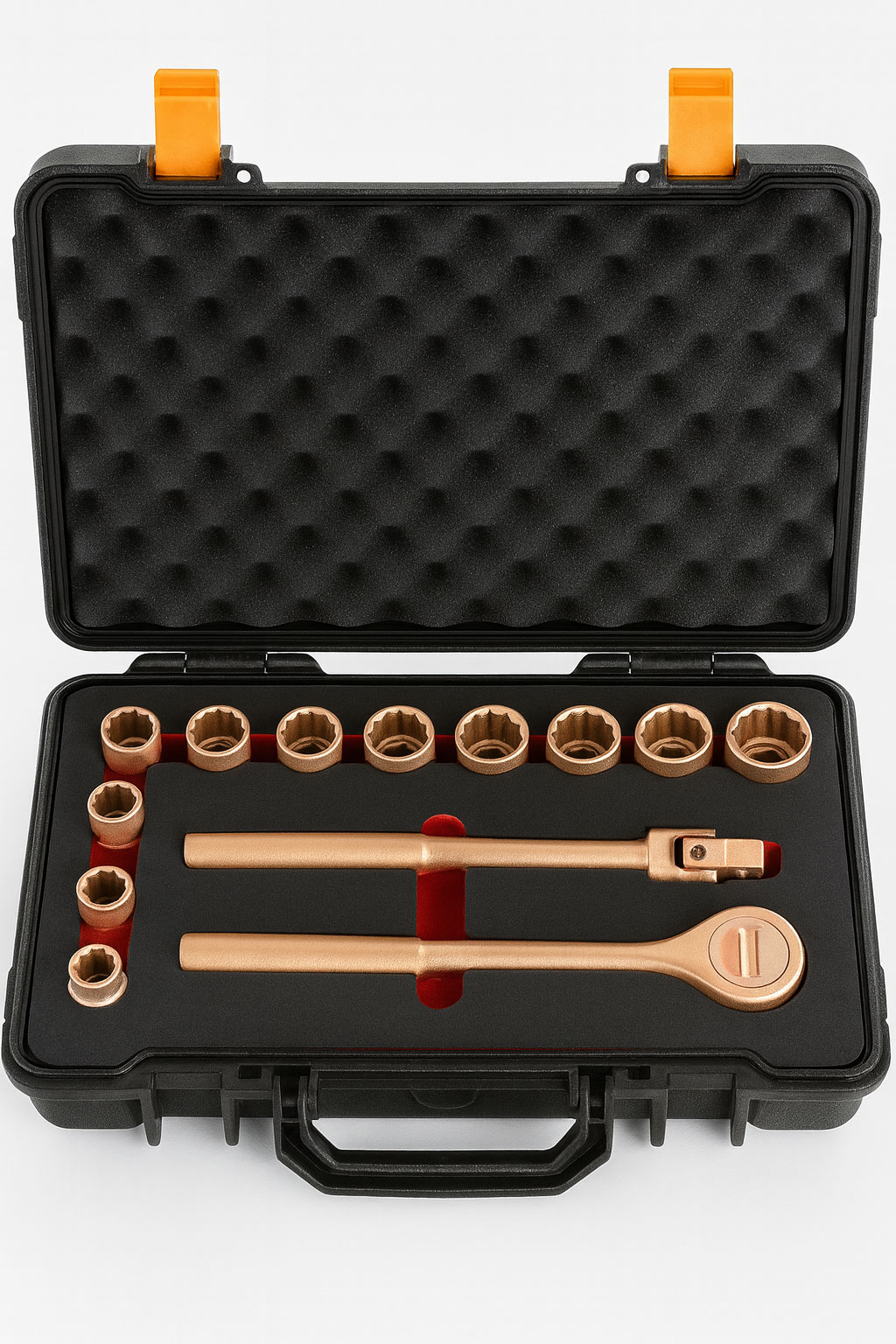 Набор торцевых головок искробезопасных 1/2, 13 предметов BeCu, HORTZ