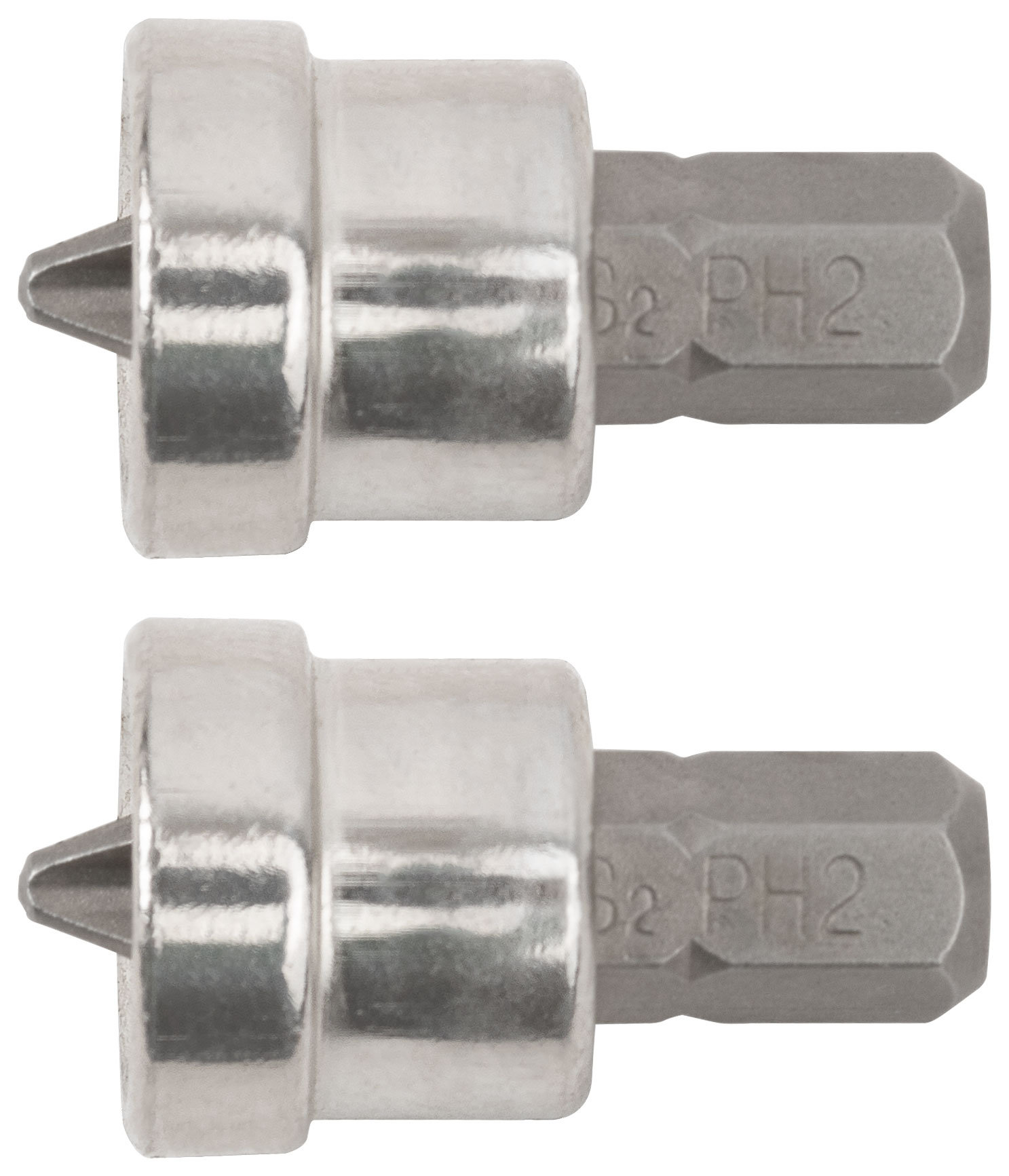 Насадки д/быстрого завинч.самор.по гипр., набор 2 шт., сталь S2 Профи, РН2 х 25 мм (15425)