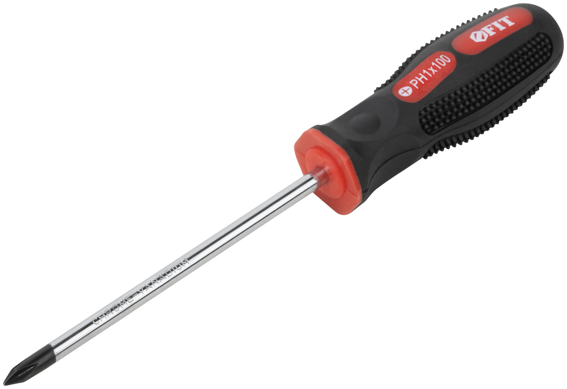 Отвертка Универсал, CrV сталь, прорезиненная ручка 5х100 мм РН1 (55106)