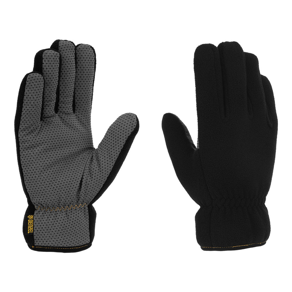 Перчатки универсальные, двойные, ПВХ нанесение, размер 8 Denzel (68095)