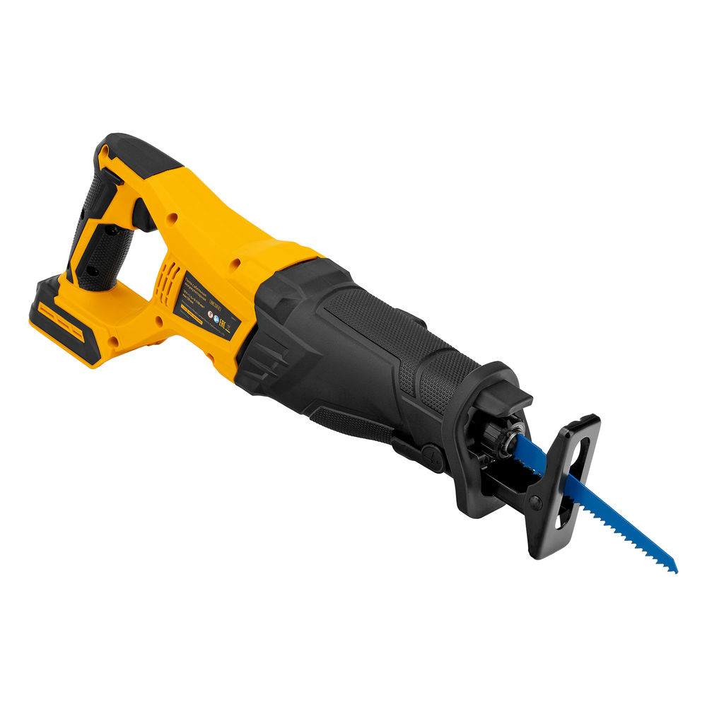 Пила сабельная аккумуляторная бесщет BRC-120-0, 18В Li-Ion Denzel (28461)