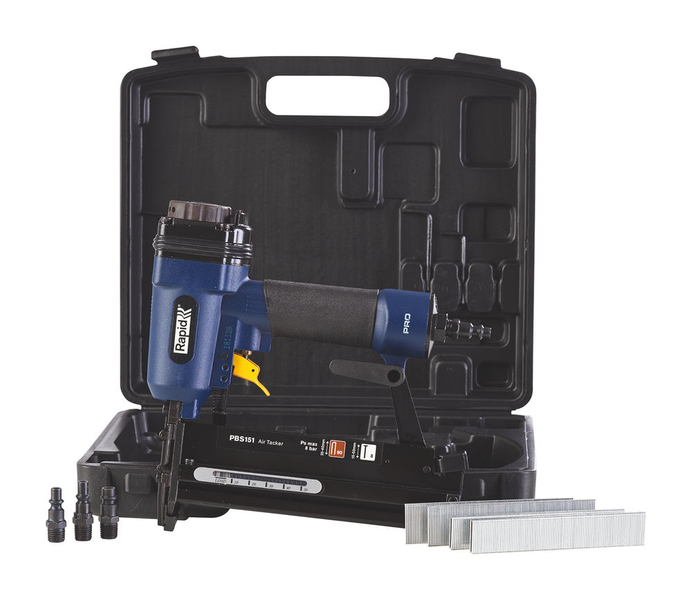 Пневматический нейлер-степлер 2-в-1 для скоб PBS151, тип 90 и гвоздей тип 300 RAPID 5000103