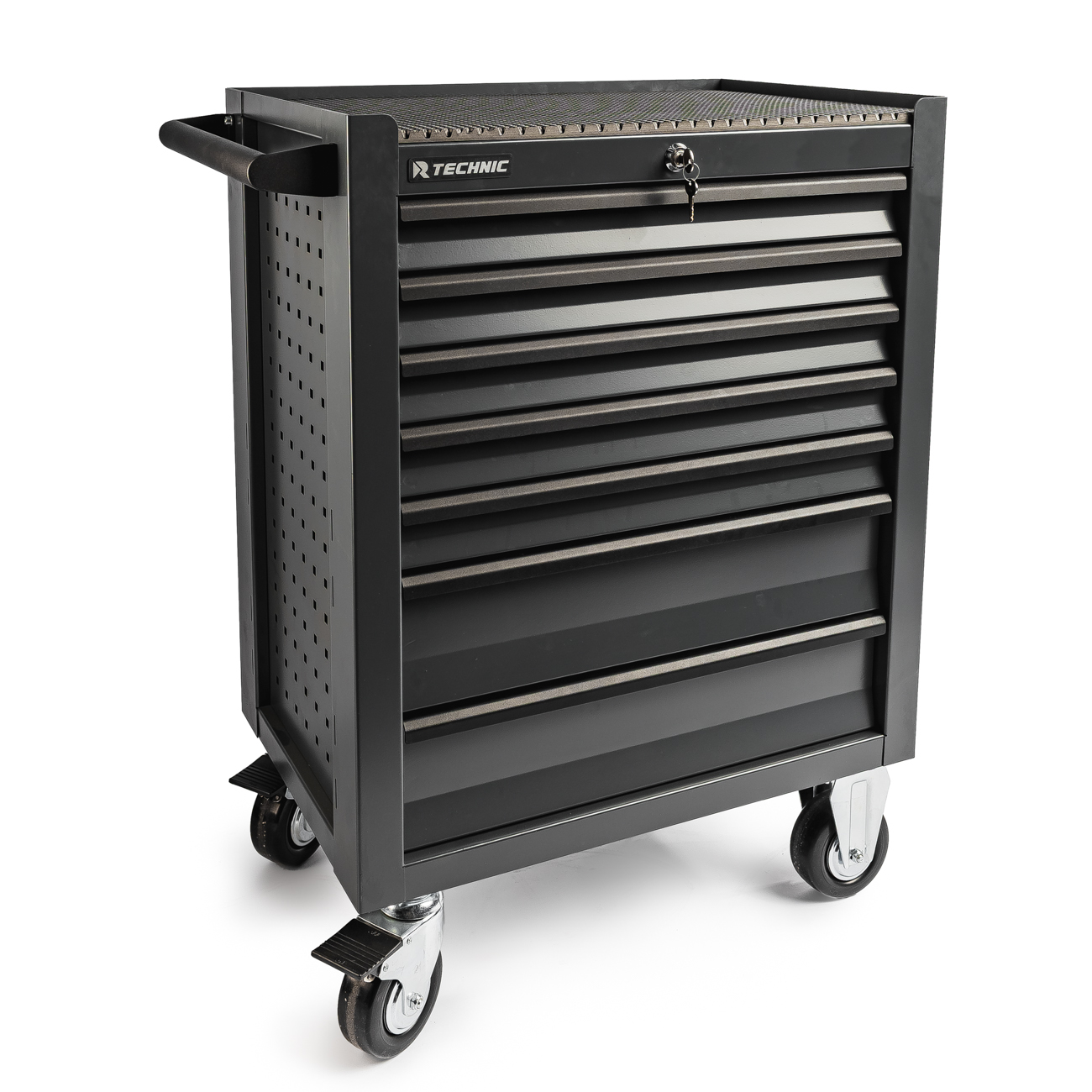 Тележка инструментальная 7 полочная Standart серая TECHNIC RUNTEC RTSTD-7T