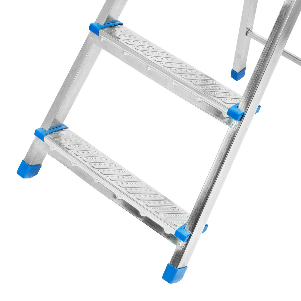 Стремянка, 4 ступени, стальная, оцинкованная Сибртех (97836)