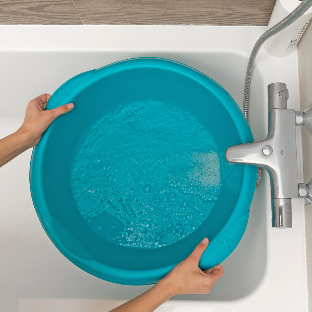 Таз пластмассовый круглый 18 л, бирюзовый, Home Palisad (929865)