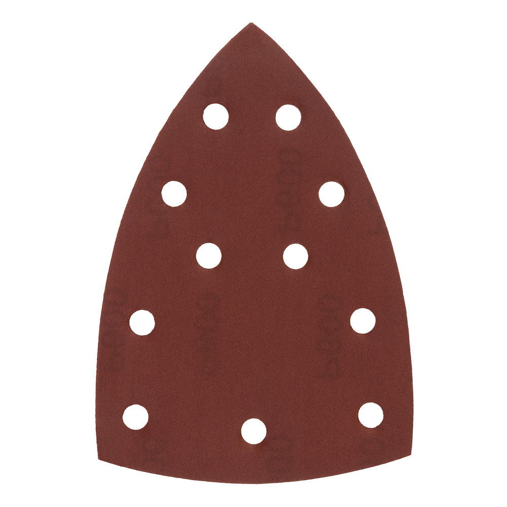 Треугольник абразивный на ворc. подложке под липучку, перф., P 600, 150х150х100 мм, 5 шт. Denzel (738697)