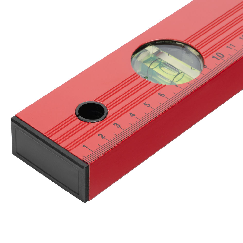 Уровень алюминиевый, 1500 мм, 3 глазка, красный, линейка Matrix (33235)