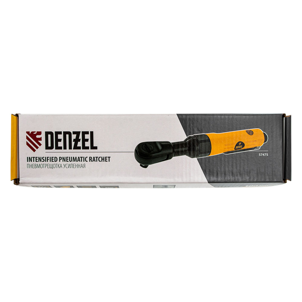 Усиленная пневмотрещотка RP100, 1/2, 160 об/мин, 100 Нм Denzel