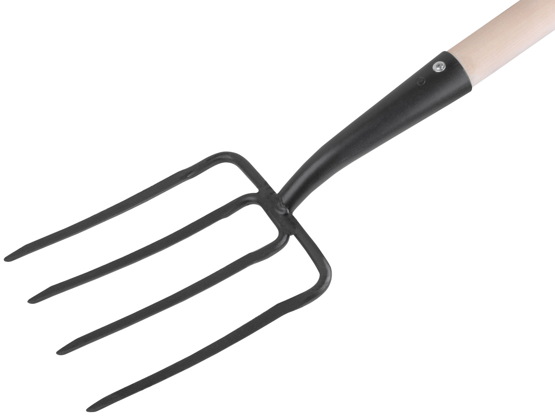 Вилы 4-х рогие огородные с деревянным черенком 180х220х1320 мм (76987)