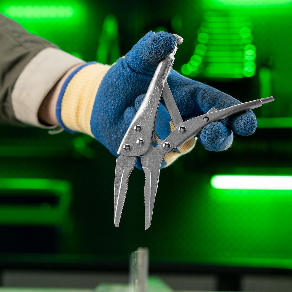 Зажим ручной, удлиненный захват, 170 мм Сибртех (18423)