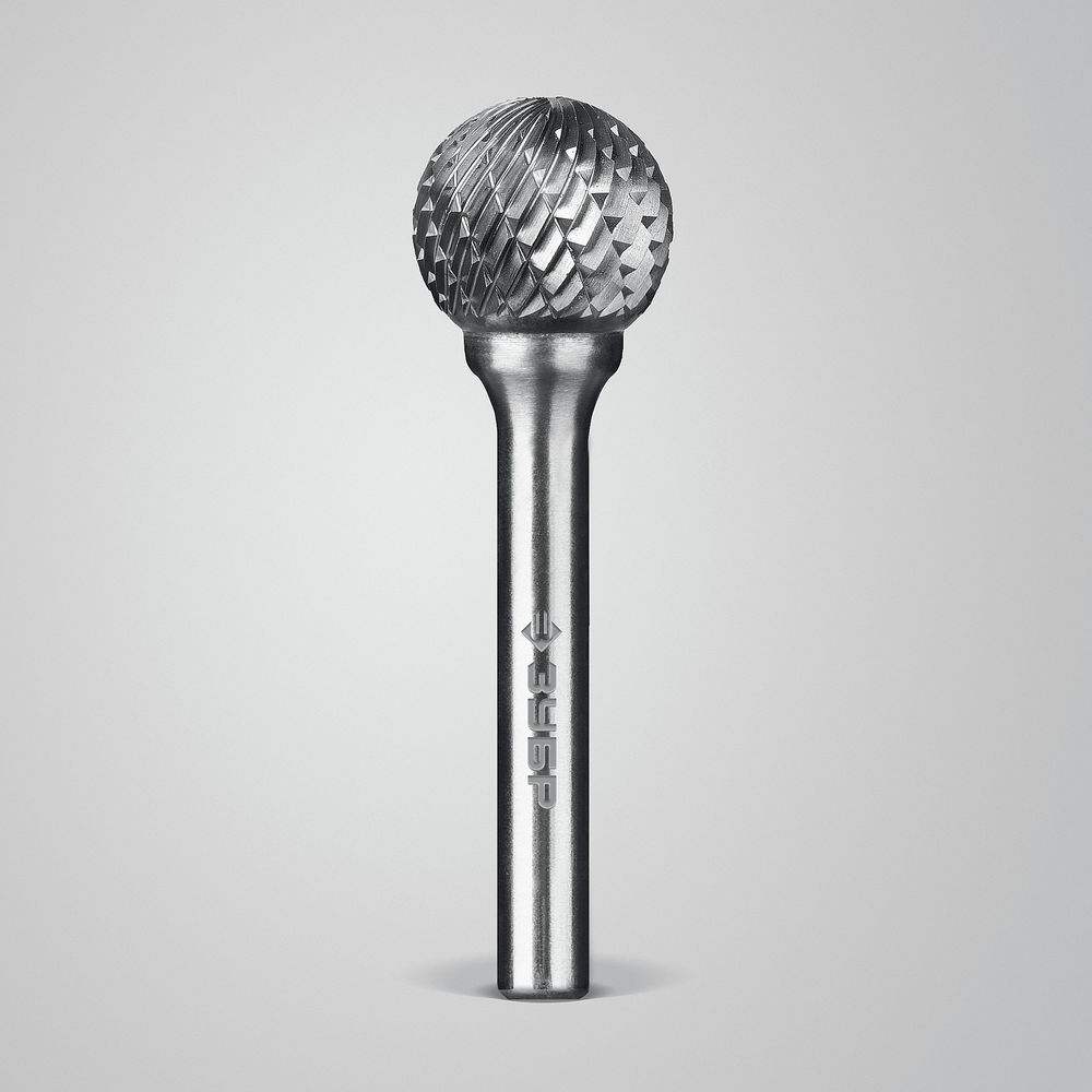 Борфреза твердосплавная 16?14 мм, тип D (сфера), хв-к 6 мм ЗУБР ПРОФЕССИОНАЛ 28803-16-14