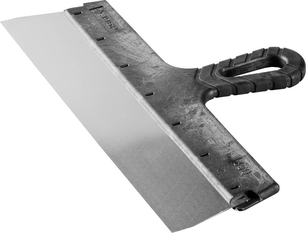 Шпатель фасадный нержавеющий 350 мм, пластиковая ручка ЗУБР 10077-35  