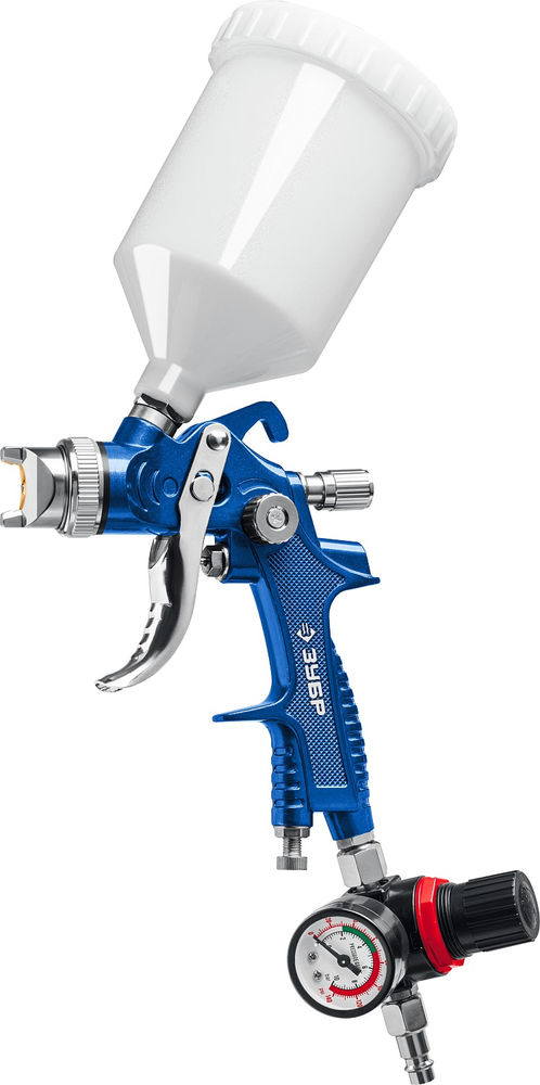 Краскопульт пневматический PRO 600M, HVLP, 1.4 мм, с верхним бачком ЗУБР Профессионал 06453-1.4_z01
