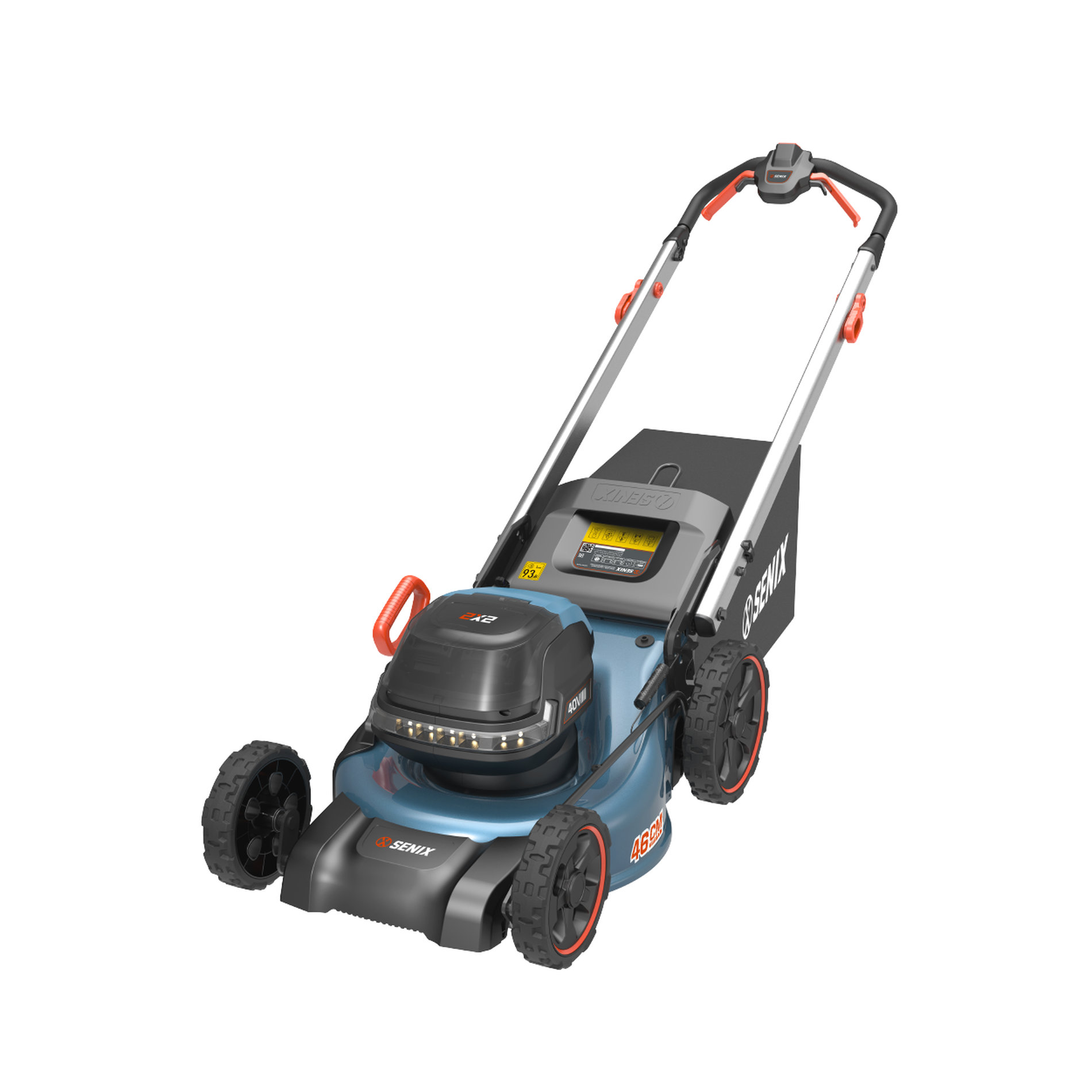 Газонокосилка самоходная аккумуляторная, 46 см, без акб и зу 2X2 40В