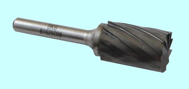 Борфреза тв.спл. цилиндр. d10х20х6х65 спиральная крупная насечка (В10 20С06) с заточ.торцем CNIC