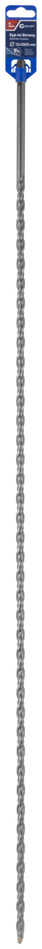 Бур по бетону CUTOP, Profi, двойная резьба, SDS-Plus, 12 х 1000 мм (40-121000)