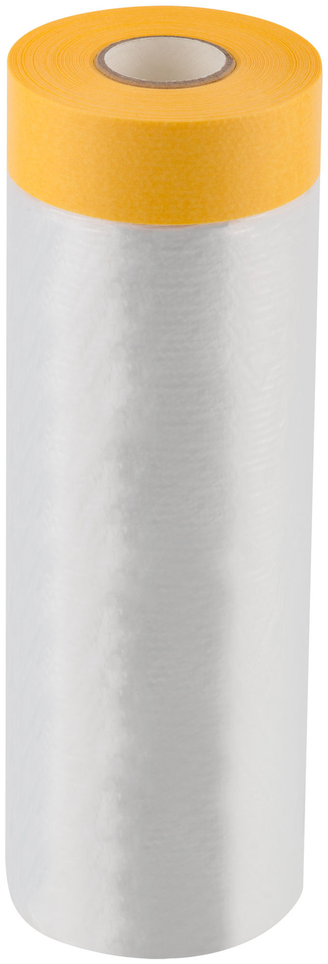 Укрывная пленка с золотистой малярной лентой, статически заряжена, 7 мкр., 270 см х 17 м, Clever Cover, 30-7118