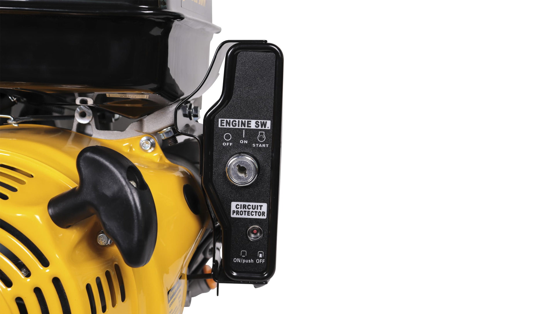 Двигатель 13лс/9,6кВт 389см? 25,4мм шпонка 33.2кг эл.стартер панель запуска выход12В/10Вт CHAMPION G390HKE