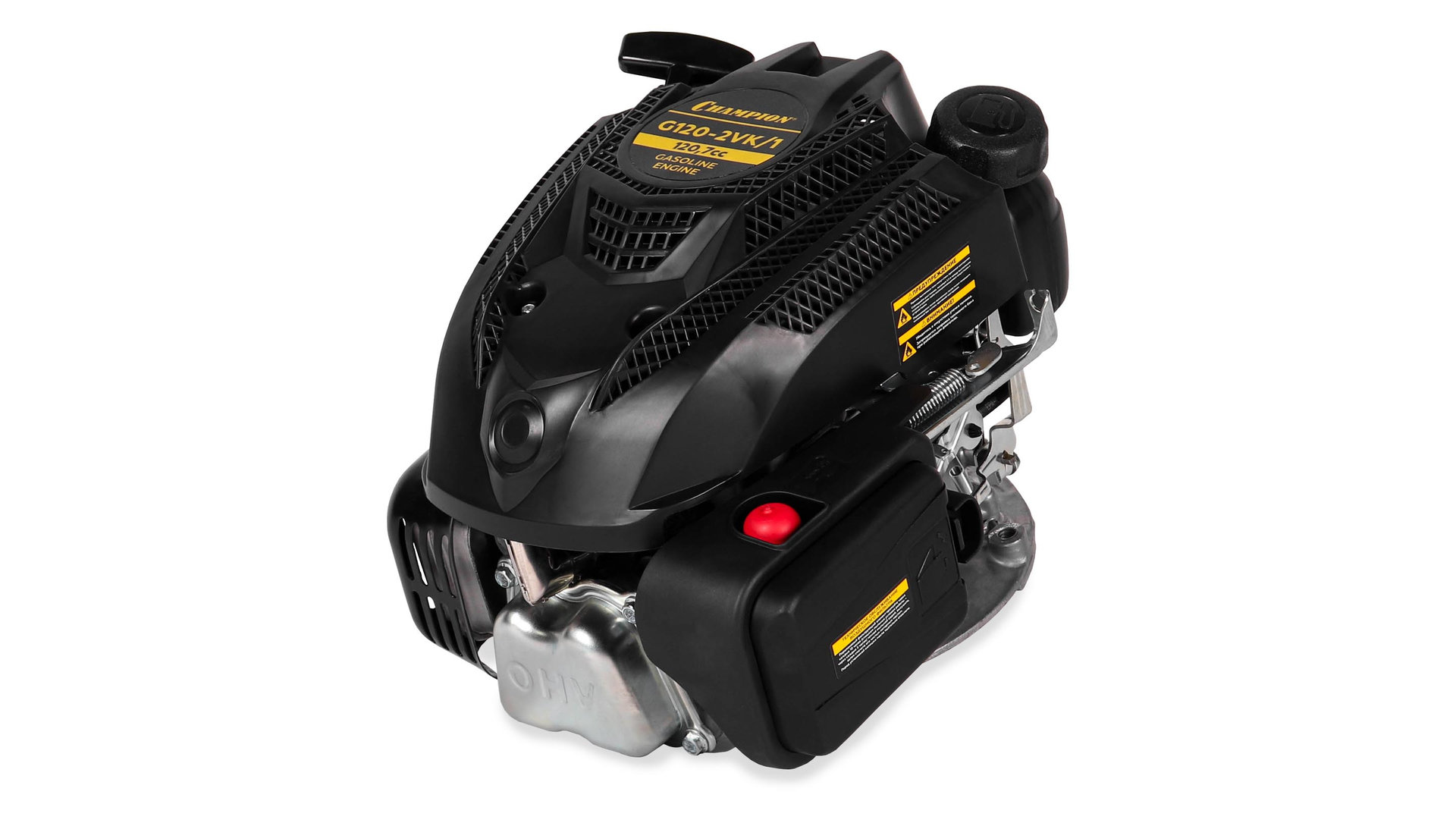 Двигатель 3,1лс/2,3кВт 120,7см? вертикальный 22,2мм шпонка 8кг для газонокосилок CHAMPION G120-2VK/1