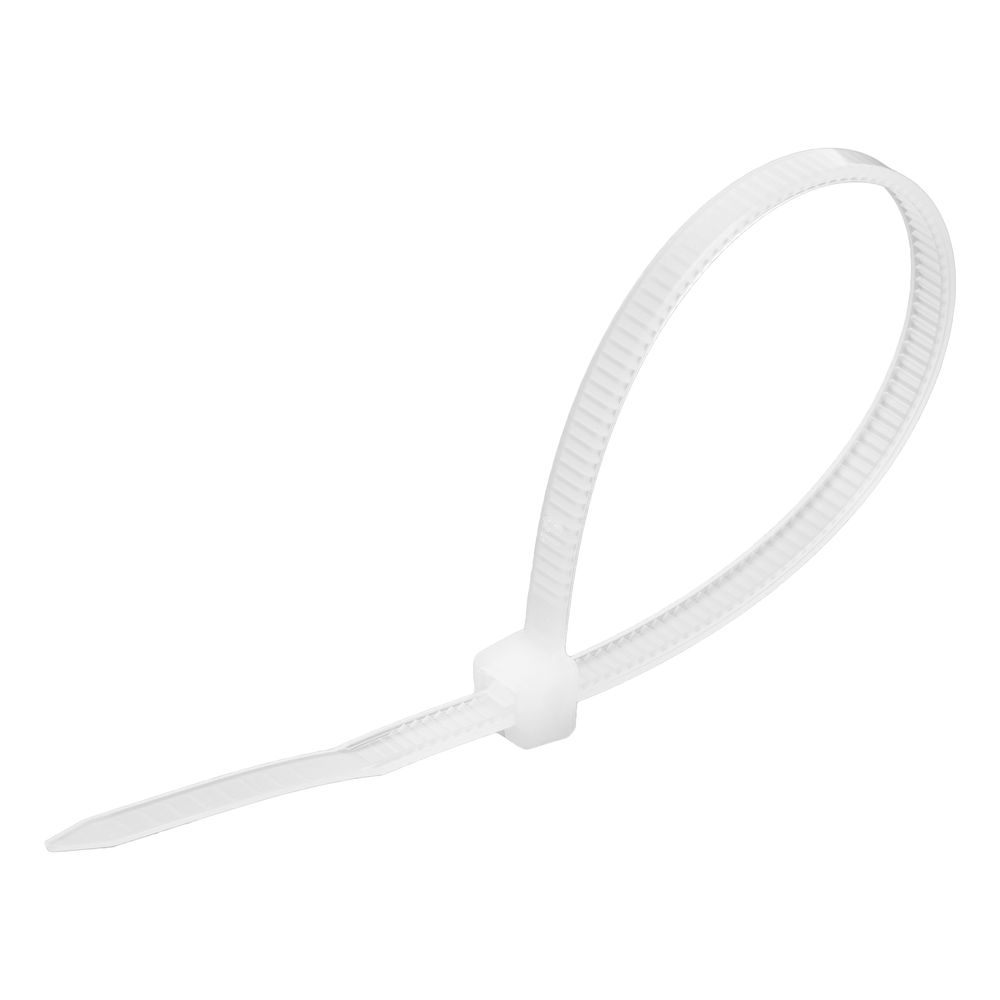 Хомуты, 150 х 3.6 мм, пластиковые, белые, 100 шт Сибртех (45548)