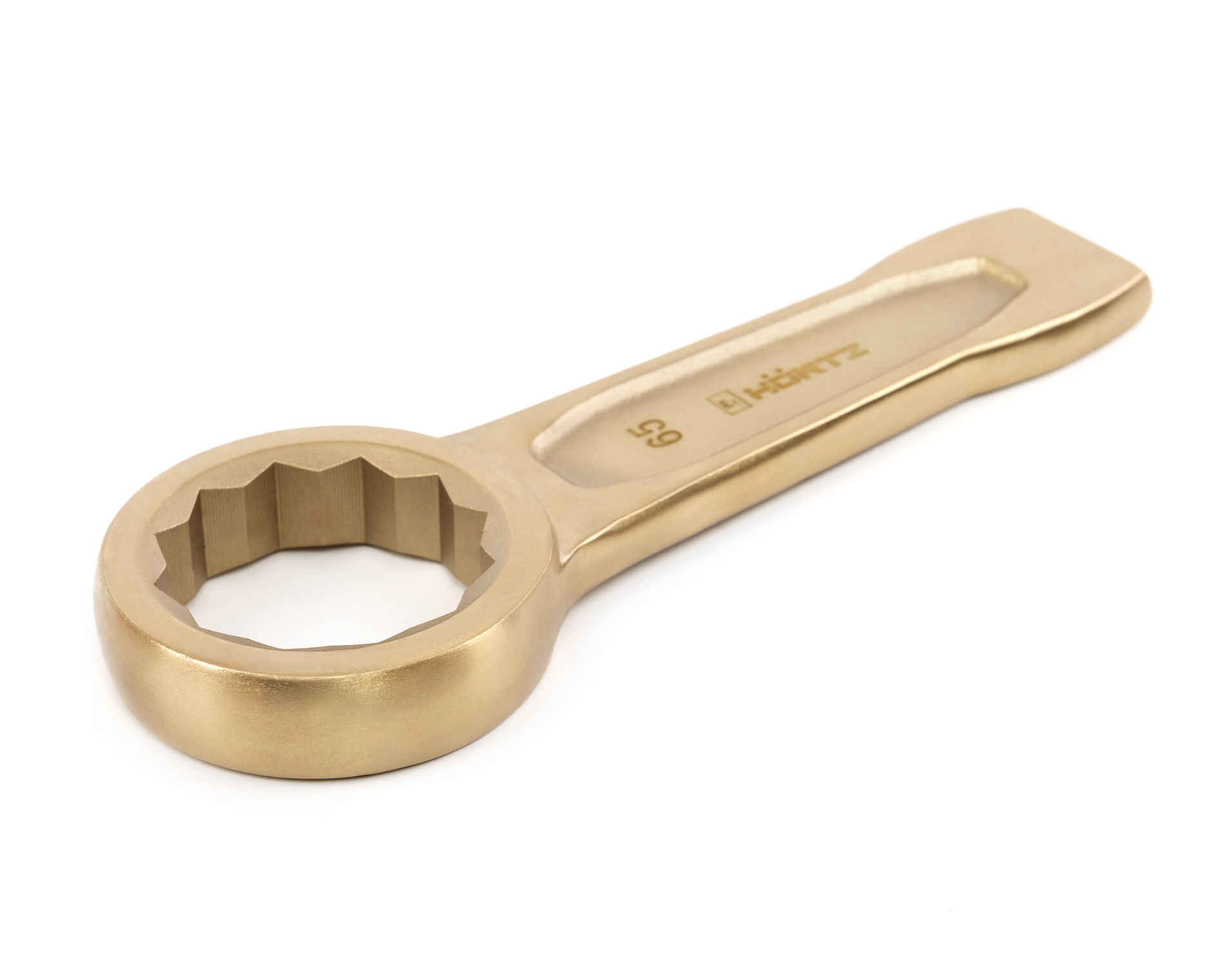 Ключ гаечный накидной ударный 65 искробезопасный сплав AlCu, HORTZ