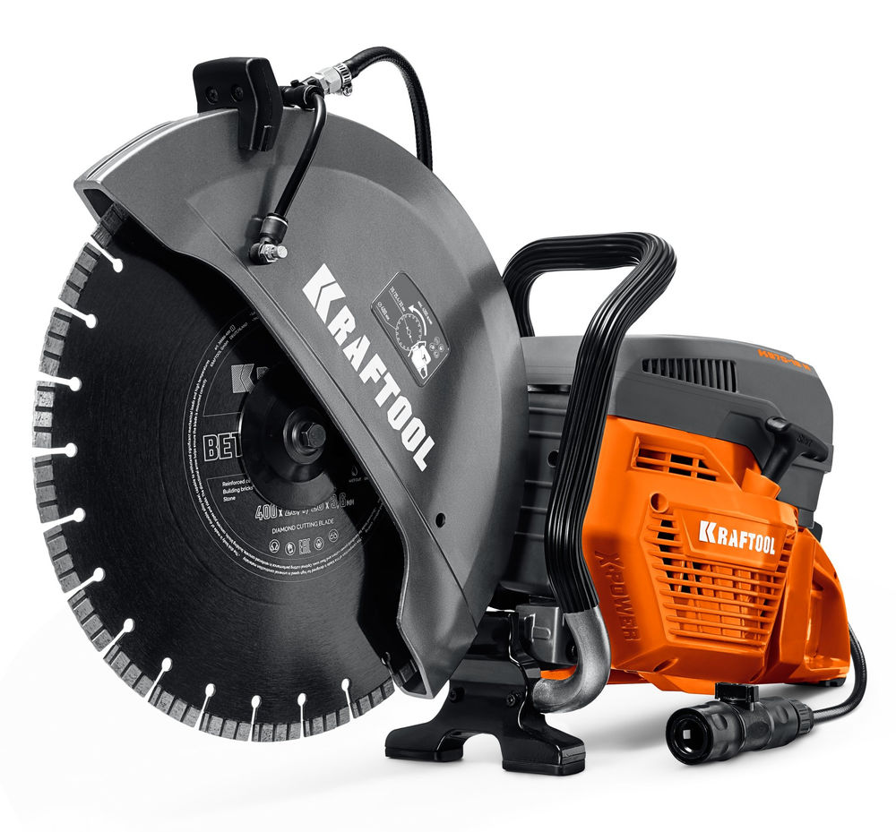 Бензорез (бетонорез) 4800 Вт, 400 мм по бетону, диск в комплекте K970-16 H KRAFTOOL K970-16 H