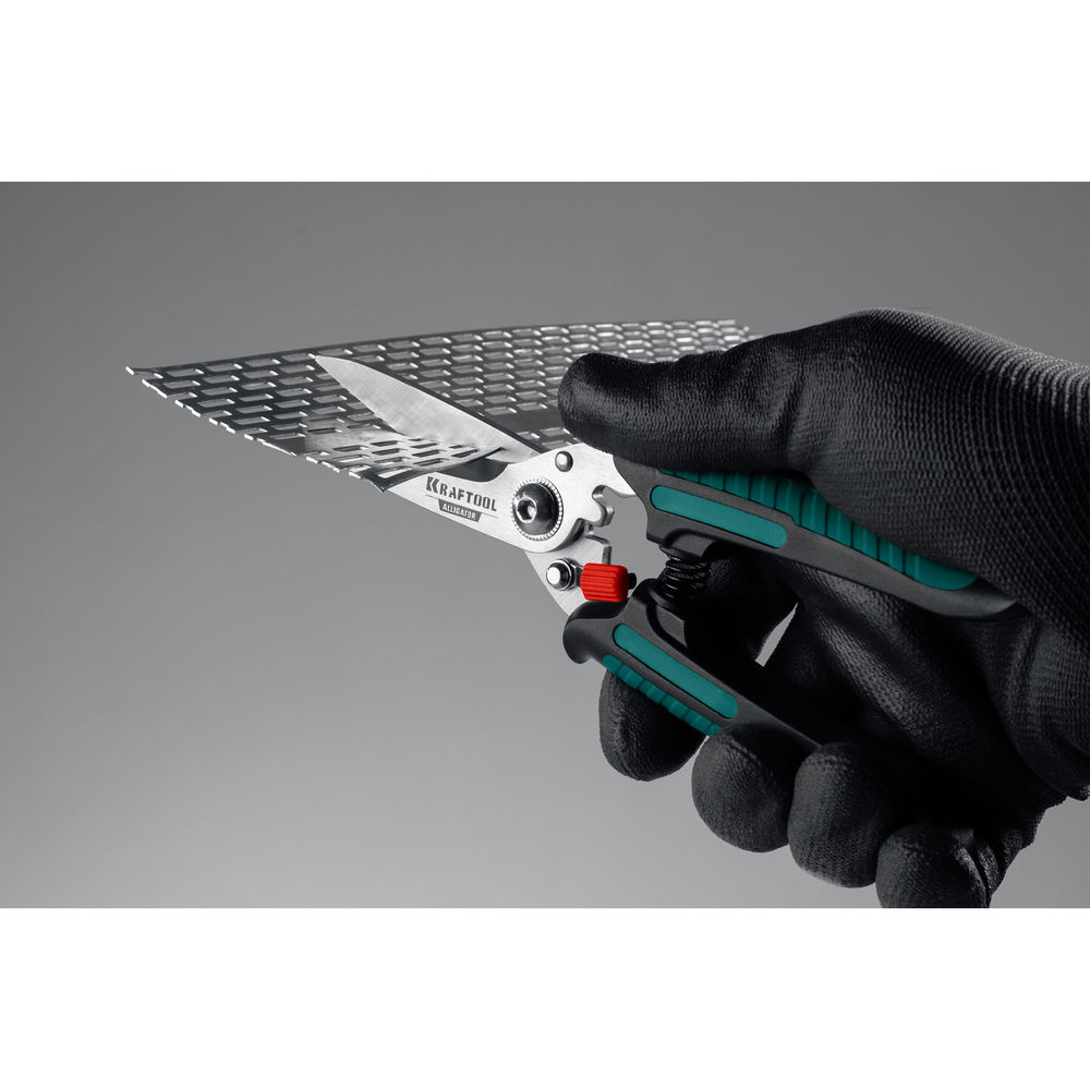 Многофункциональные прямые технические ножницы Alligator, 200 мм KRAFTOOL 23201