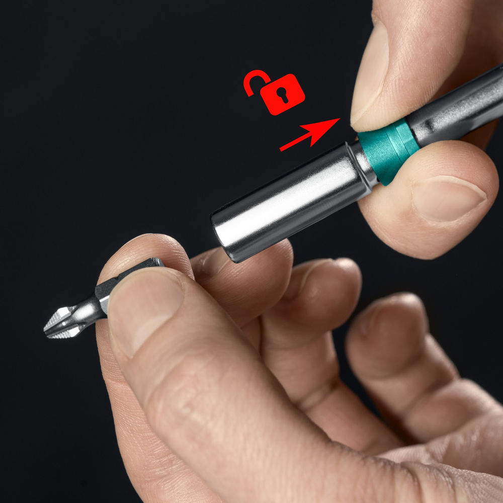 Набор: рычажная реверсивная отвертка с битами 6 шт EXTREM KRAFTOOL 25899