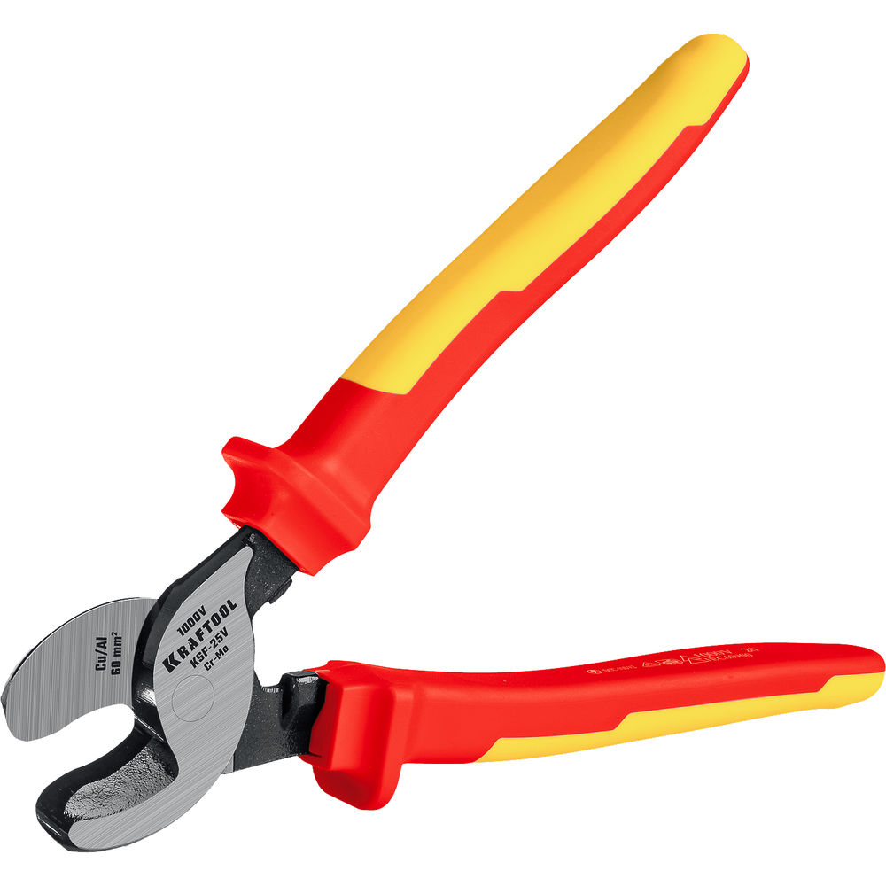Усиленный диэлектрический кабелерез KSF-25V, d 13 мм, 250 мм, VDE, 1000 В KRAFTOOL 23334-25V