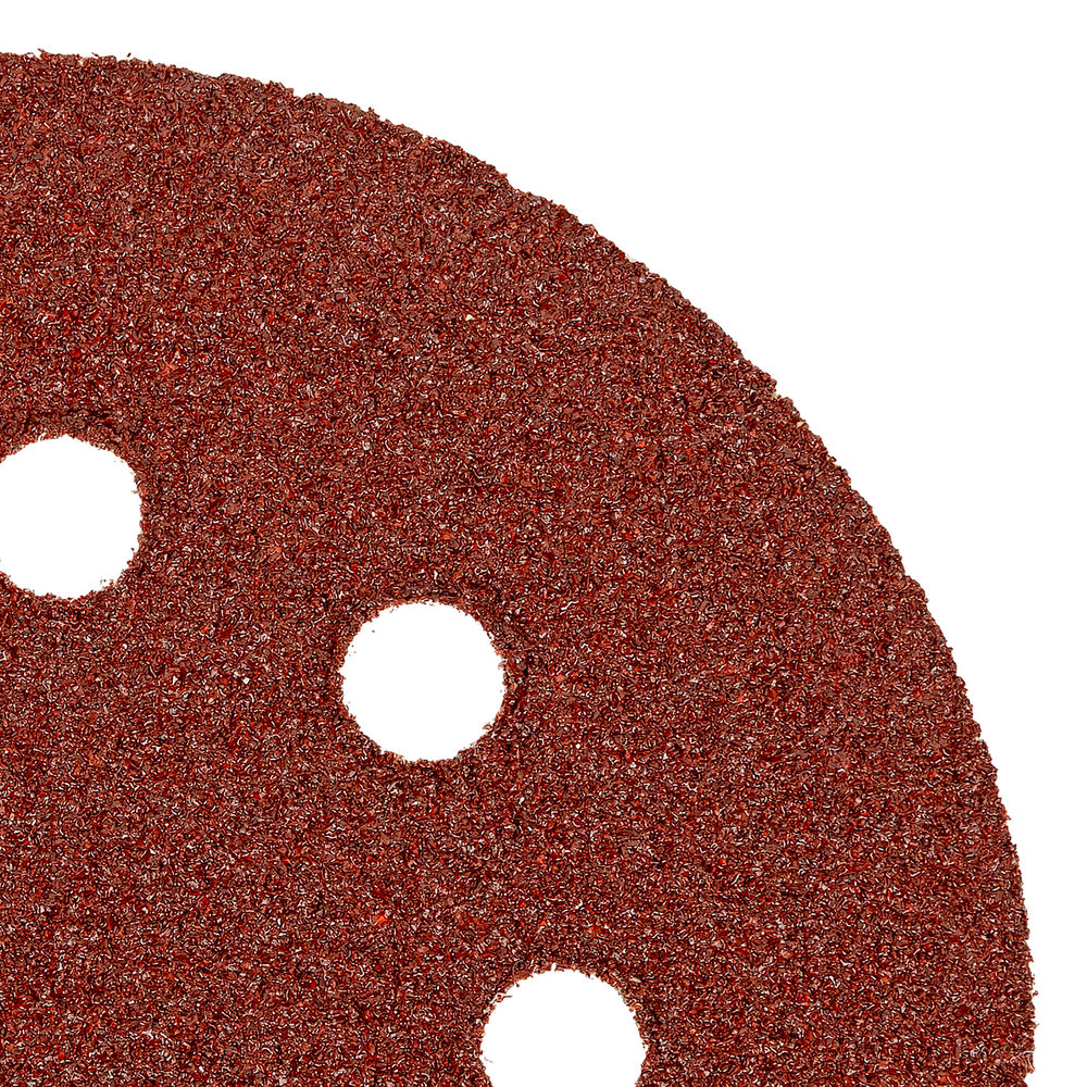 Круг абразивный на ворсовой подложке под липучку, перфорированный, P 40, 125 мм, 5 шт Matrix (73802)