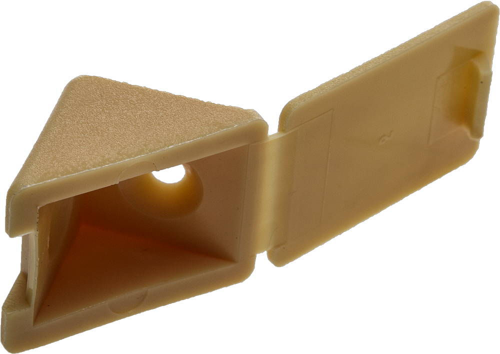 Мебельный уголок с шурупом 4.0 x 15 мм 4 шт цвет сосна ЗУБР 4-308256-4