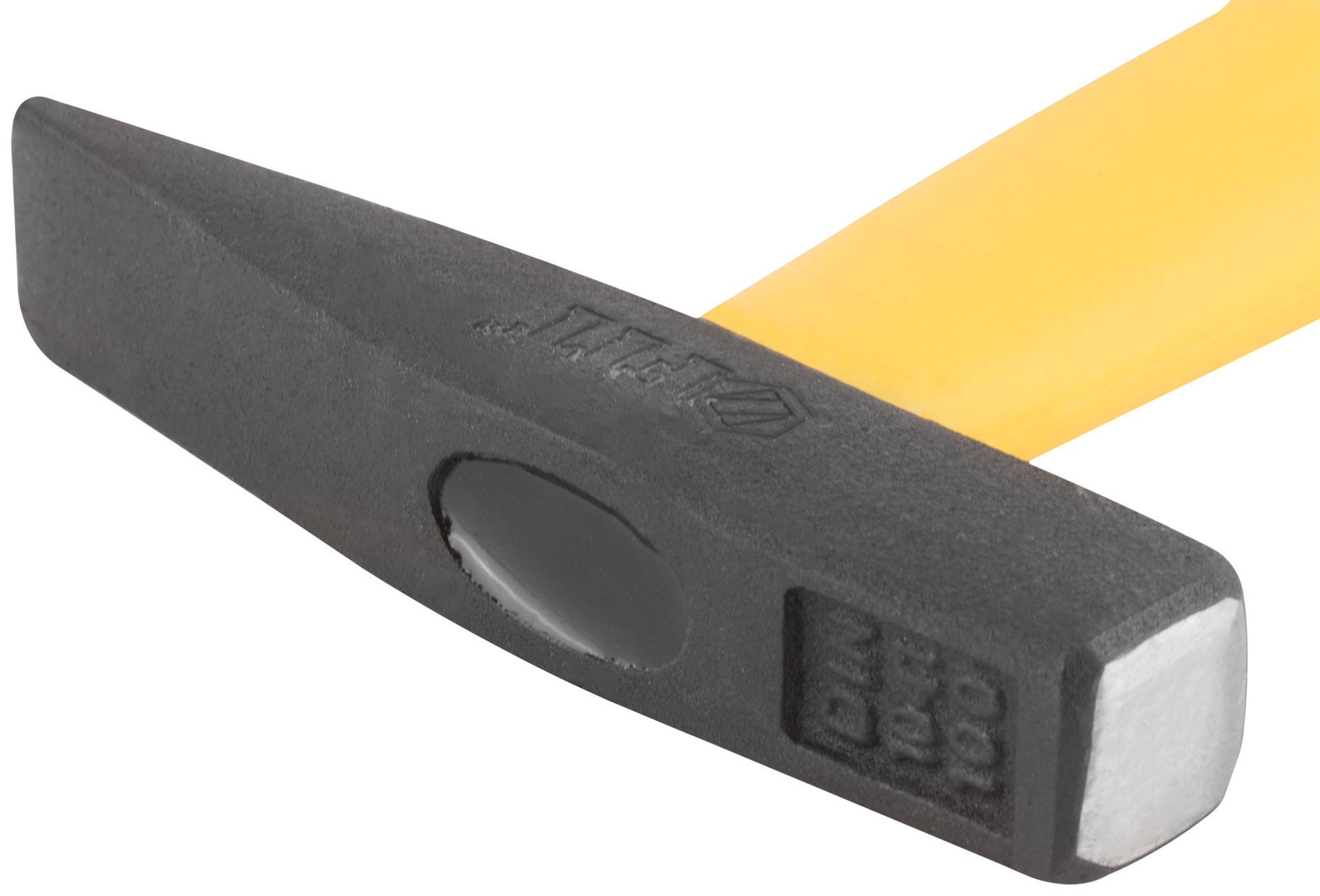 Молоток кованый, фиберглассовая усиленная ручка, антивибрационные накладки, Профи 100 гр. (44341)