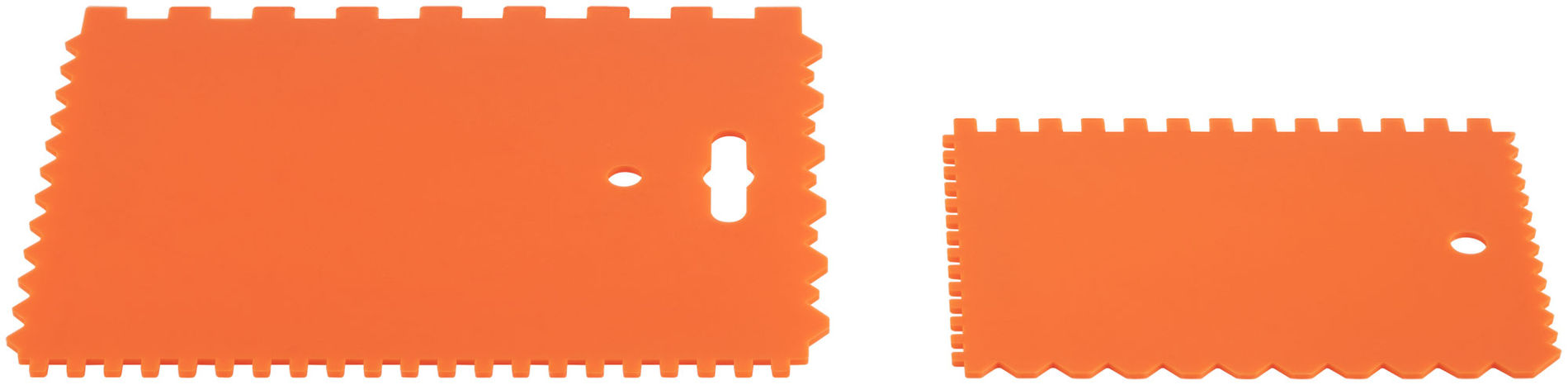 Набор пластиковых зубчатых шпателей, 2 шт: 175x130 мм, 130x90 мм (30-2400)