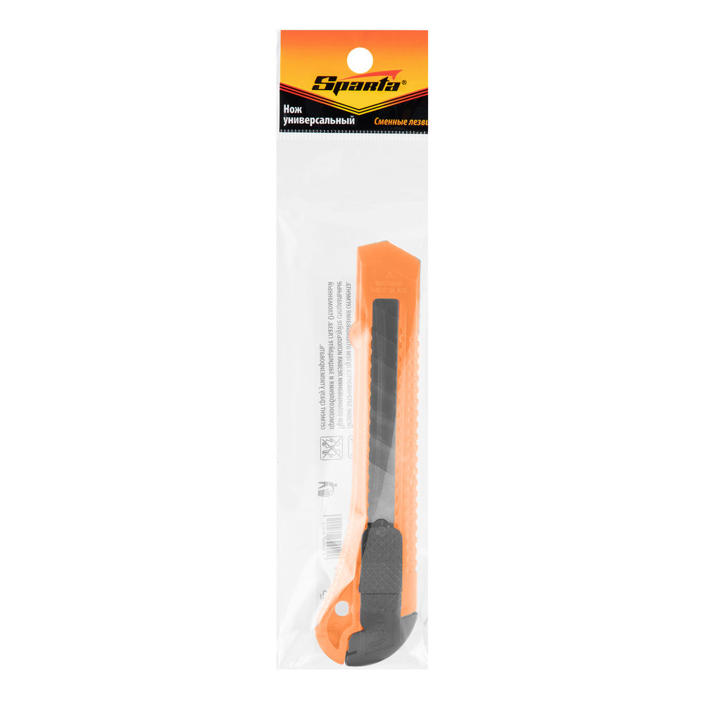 Нож, 18 мм, выдвижное лезвие Sparta (78974)