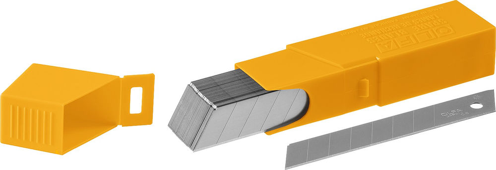 Сегментированные лезвия 18 мм, 50 шт, в пластиковом кейсе + блистер OLFA OL-LB-50B