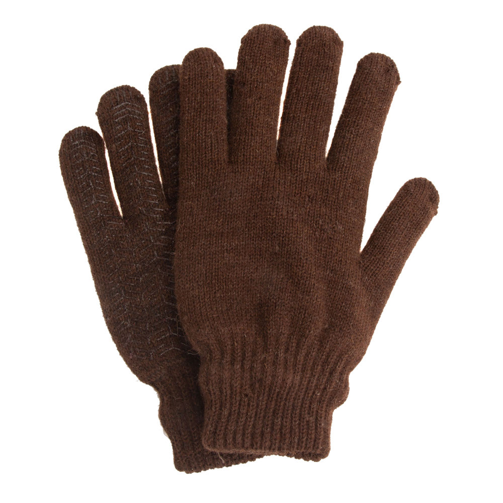 Перчатки трикотажные, двойные, верблюжья и овечья шерсть, ПВХ покрытие, Сибртех (68635)