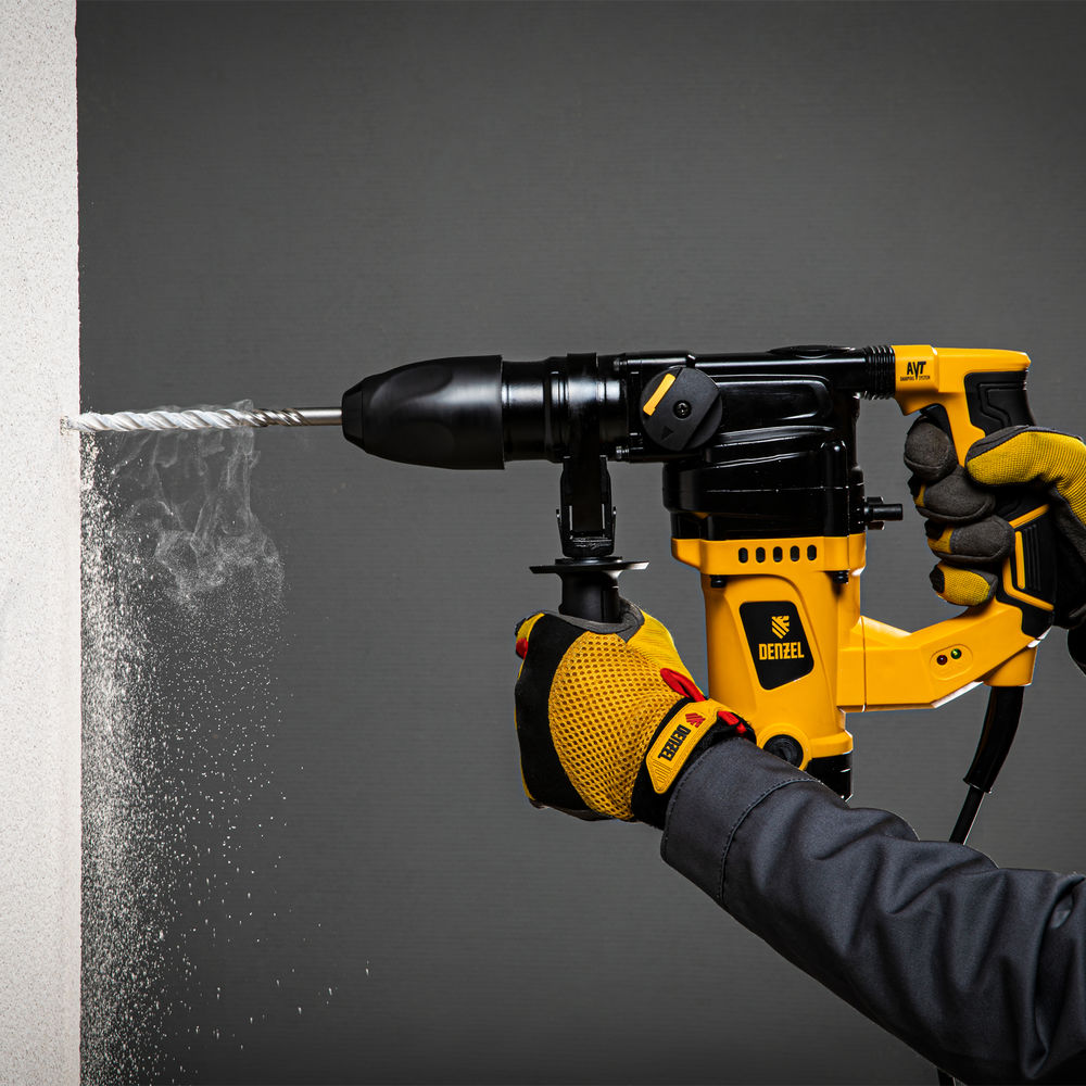 Перфоратор электрический RHV-1100-26, SDS-plus, 1100 Вт, 4 Дж, 3 режима Denzel (26610)