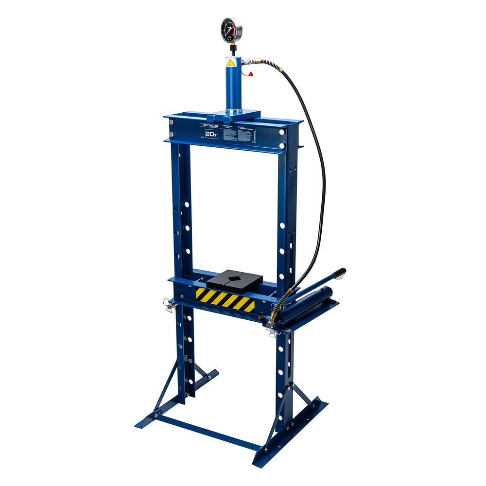 Пресс гидравлический с манометром, 20 т (комплект из 2 частей) Stels (52303)